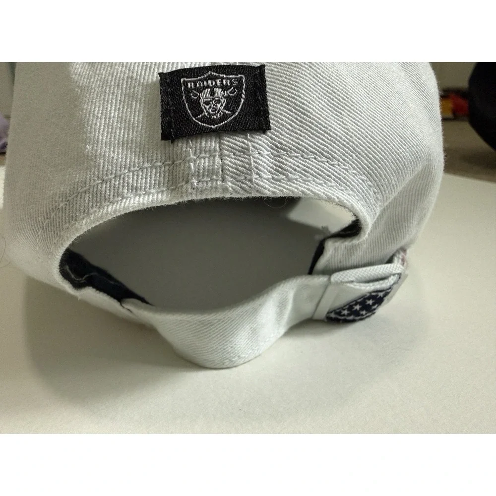 Mens Raiders baseball cap, white , one size fits all Hat